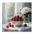 thumbnail image 1 of Stupell Industries Traditional Cherries & Flowers Still Life Canvas Art, 24 x 24, by Lettered and Lined, 1 of 8