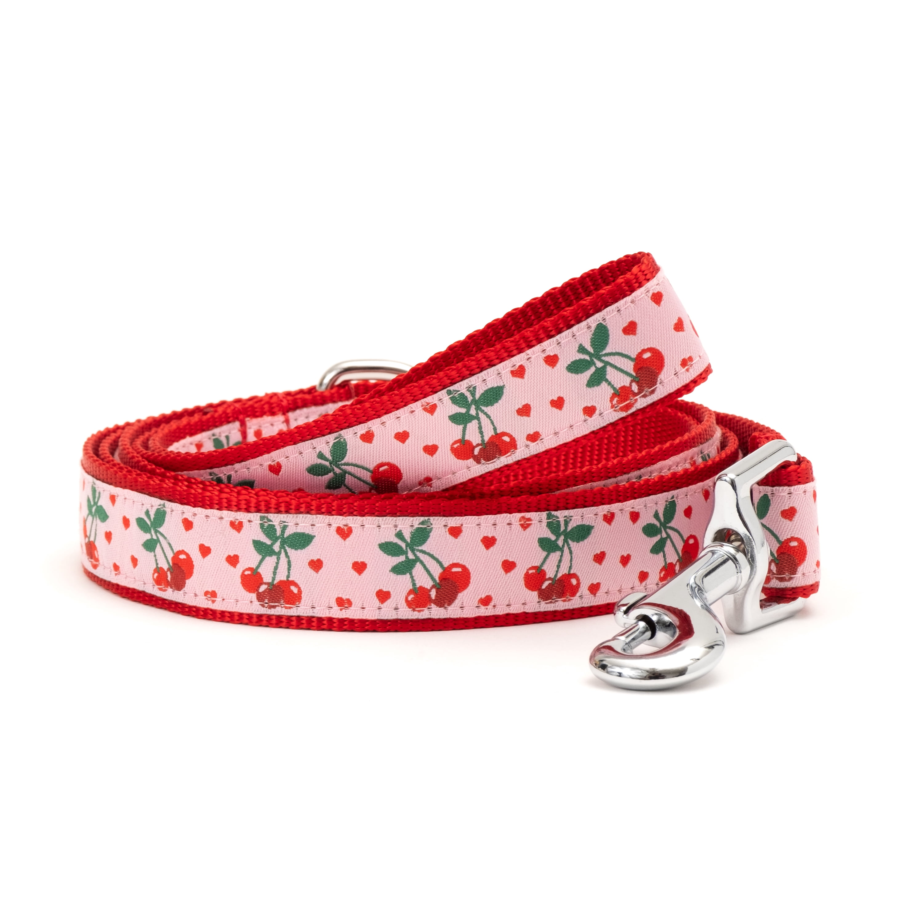 Cherries Jubilee Dog Leash - The Worthy Dog