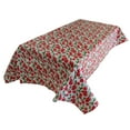 thumbnail image 1 of Cherries PVC Plastic Tablecloth / Table Cover with Nonslip Flannel Backing, 1 of 2