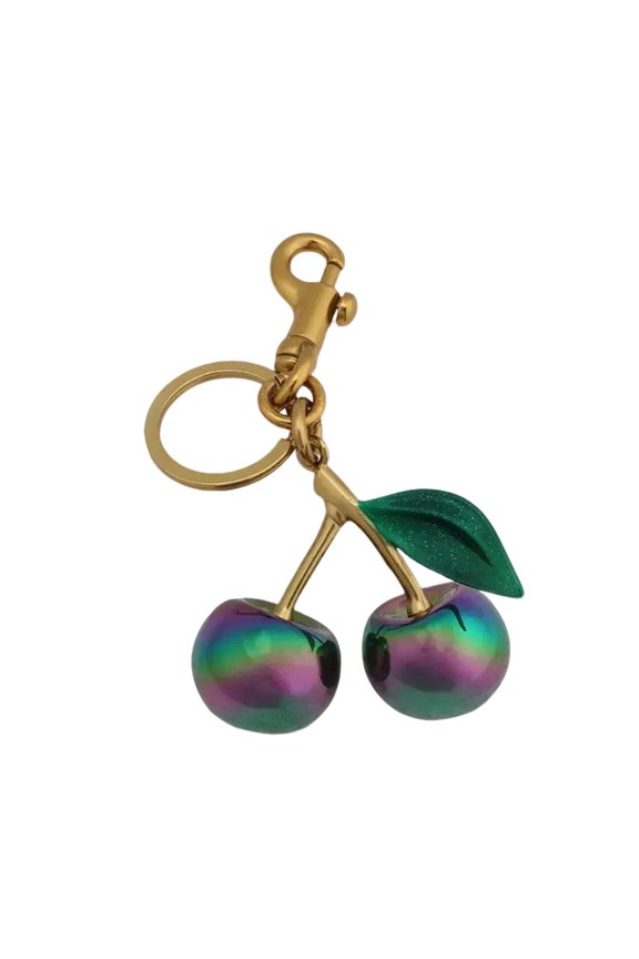 Cherries Purse Adornment Keychain Pendant with Innovative Color Changing Properties for Modern Fashion Lovers