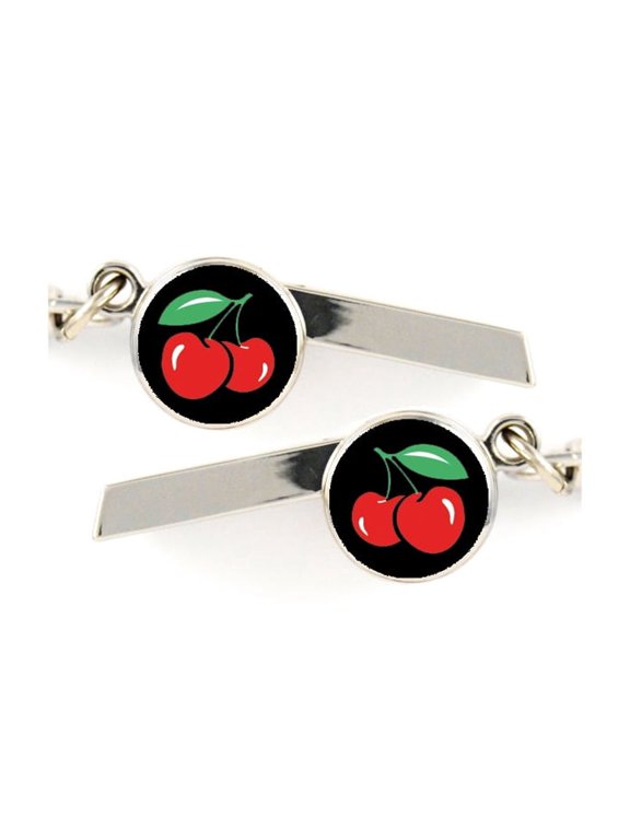 Cherries Safety Whistle Keychain