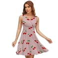 thumbnail image 1 of Cherries Sundress Sleeveless Dress Summer Women Clothes Dress for Women Dresses, 1 of 7