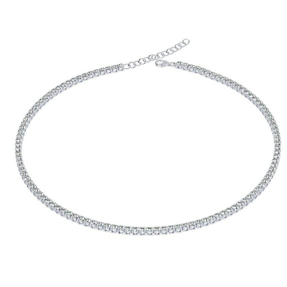 Cherry - 10 Carat Adjustable Round Diamond Tennis Necklace