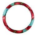 thumbnail image 1 of Cherry 14.5 Inch Printing PVC Leather Car Wheel Cover Steering Wheel Cover Auto Accessories, 1 of 6