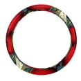 thumbnail image 1 of Cherry 14.5 Inch Printing PVC Leather Steering Wheel Covers Car Wheel Cover Auto Accessories, 1 of 6