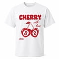 thumbnail image 1 of Cherry 8 Ball Graphic T-Shirt, Retro Red Fruit Print Unisex Tee, 1 of 9