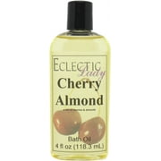 Cherry Almond Bath Oil - Scented Body Oil - Relaxing & Moisturizing Bathing Oil - Fragrance Body Oil For Dry & Rough Sensitive Skin - 4 oz