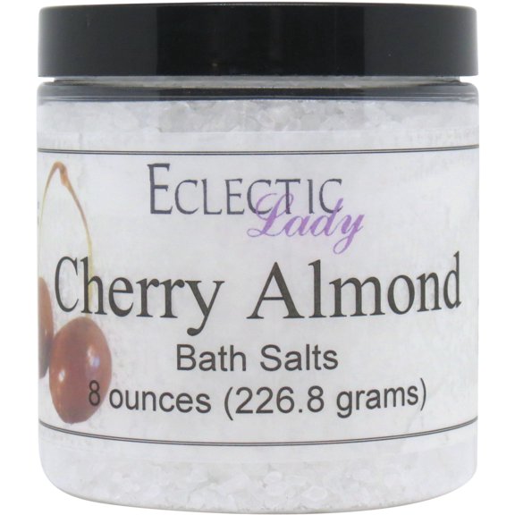 Cherry Almond Bath Salts by Eclectic Lady, 8 ounces