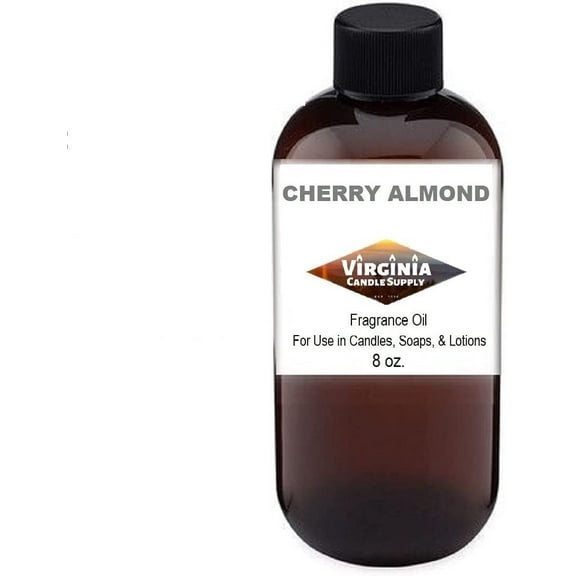 Cherry Almond Fragrance Oil 8 oz Bottle for Candle Making, Soap Making, Tart Making, Room Sprays, Lotions, Car Fresheners, Slime, Bath Bombs, Warmers
