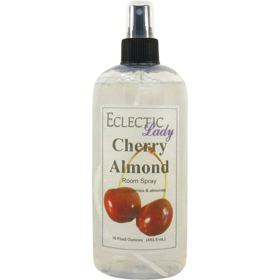 Cherry Almond Room Spray by Eclectic Lady, 16 Ounces, Fragrant Aromatic Room Mist For Home, Room, Office
