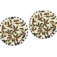 thumbnail image 1 of Set of 4 Cherry And Leaves Design placemats, Beaded Tablemats, Christmas Tableware 13X36 Inch, 1 of 10