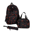 thumbnail image 1 of Cherry Backpack with Pencil Bags and Lunch Box - Cute Kawaii Backpack Set Aesthetic Daypack Cute Rucksack (C01 Cherry Pink), 1 of 5