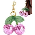 thumbnail image 1 of Cherry Bag Charm Disco Ball Mirror Cherry Keychain Purse Charm Cute Cherry Charm, 1 of 8