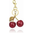 thumbnail image 1 of Cherry Bag Charm Keychain - Cute 3D Red Cherry Purse Handbags Key Chain - Sweet Fruit Charm Gift for Women, 1 of 9