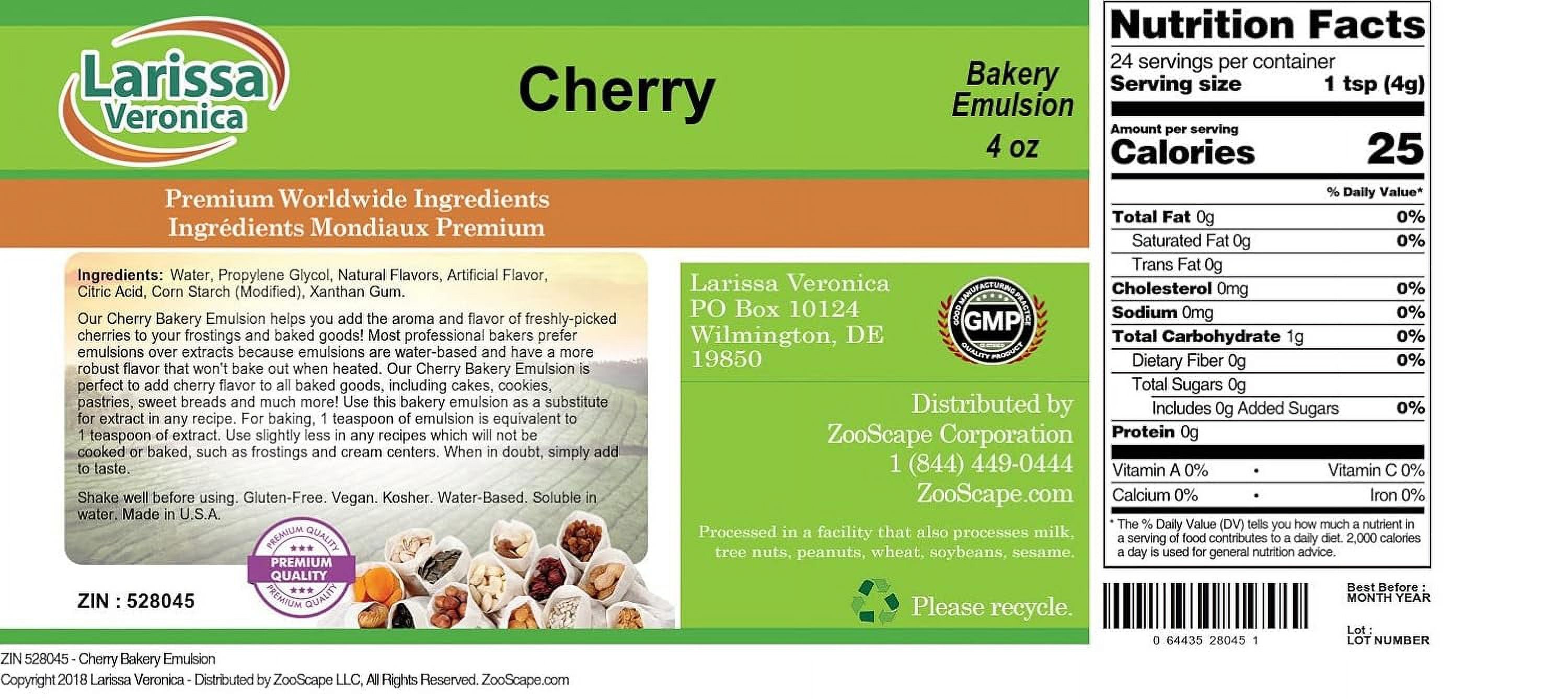 Cherry Bakery Emulsion (4 oz, ZIN 528045) 2 Pack