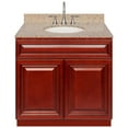 thumbnail image 1 of Cherry Bathroom Vanity 36", Wheat Granite Top, Faucet LB7B, 1 of 4