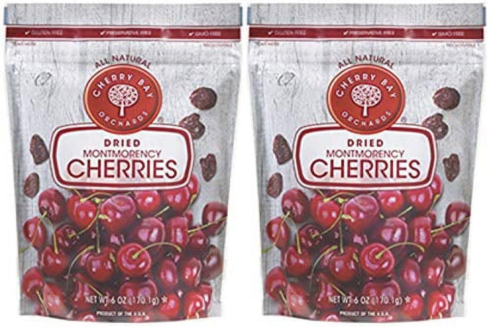 Cherry Bay Orchards Dried Montmorency Tart Cherries Pack of Two 6oz