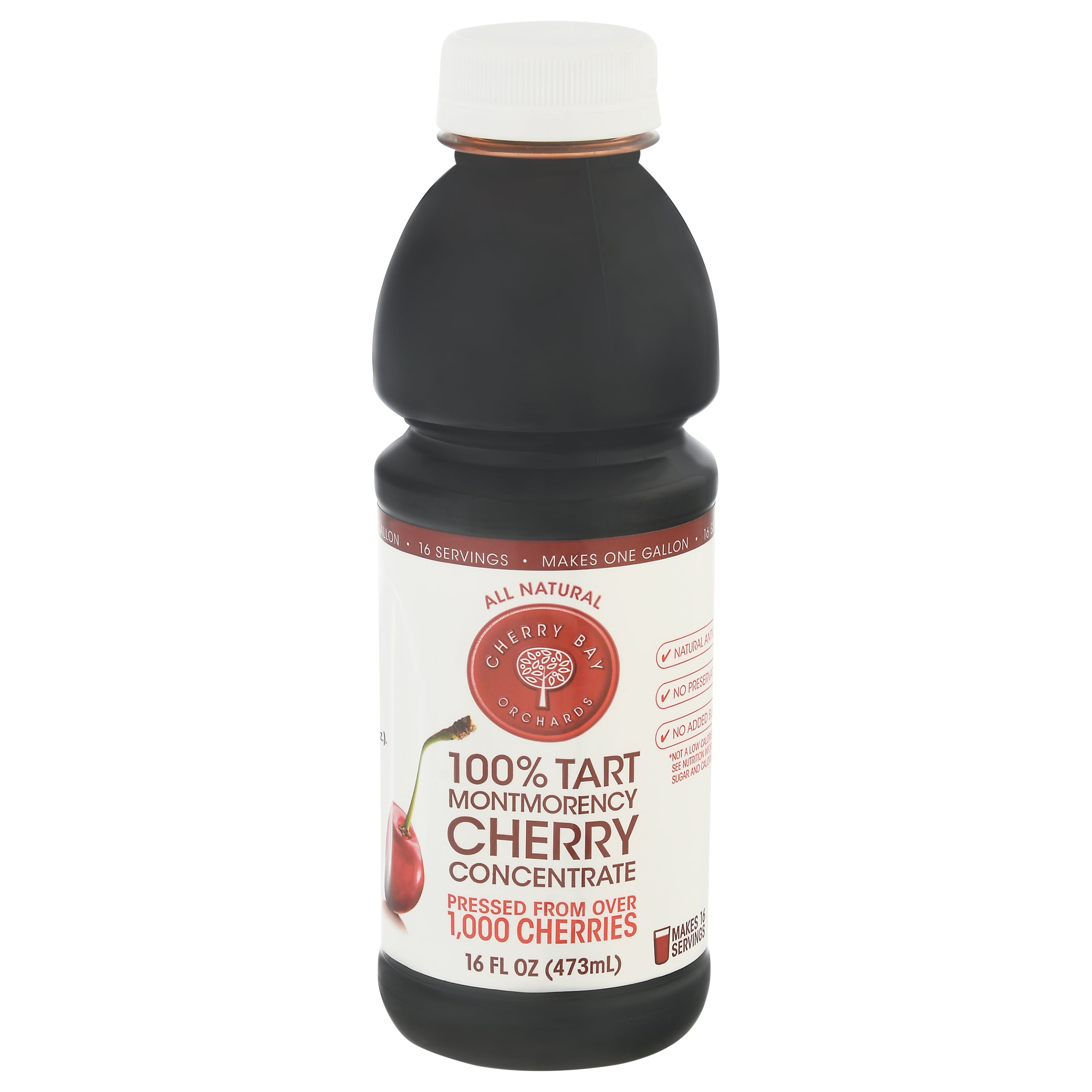 Cherry Bay Orchards Tart Cherry Juice Concentrate 16 oz (Pack Of 6)