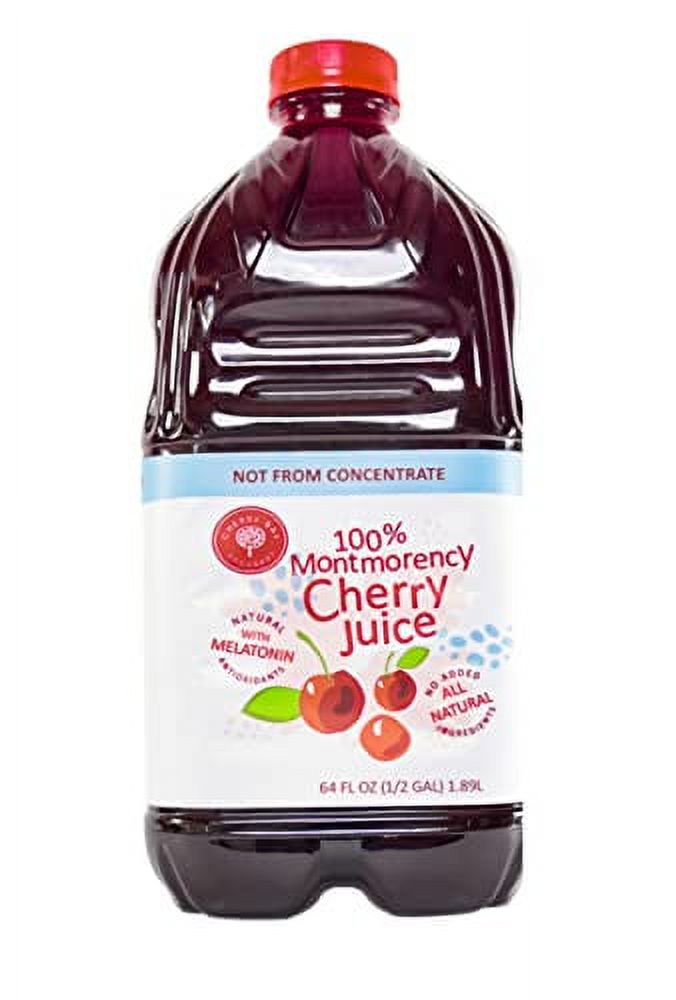 Cherry Bay Orchards Tart Cherry Juice, 64 oz Bottle 100 Natural Cherry Juice Promotes Health