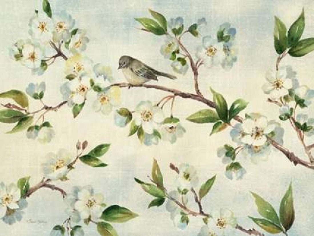 Cherry Bloom Landscape Canvas Art - Pamela Gladding (22 x 28)