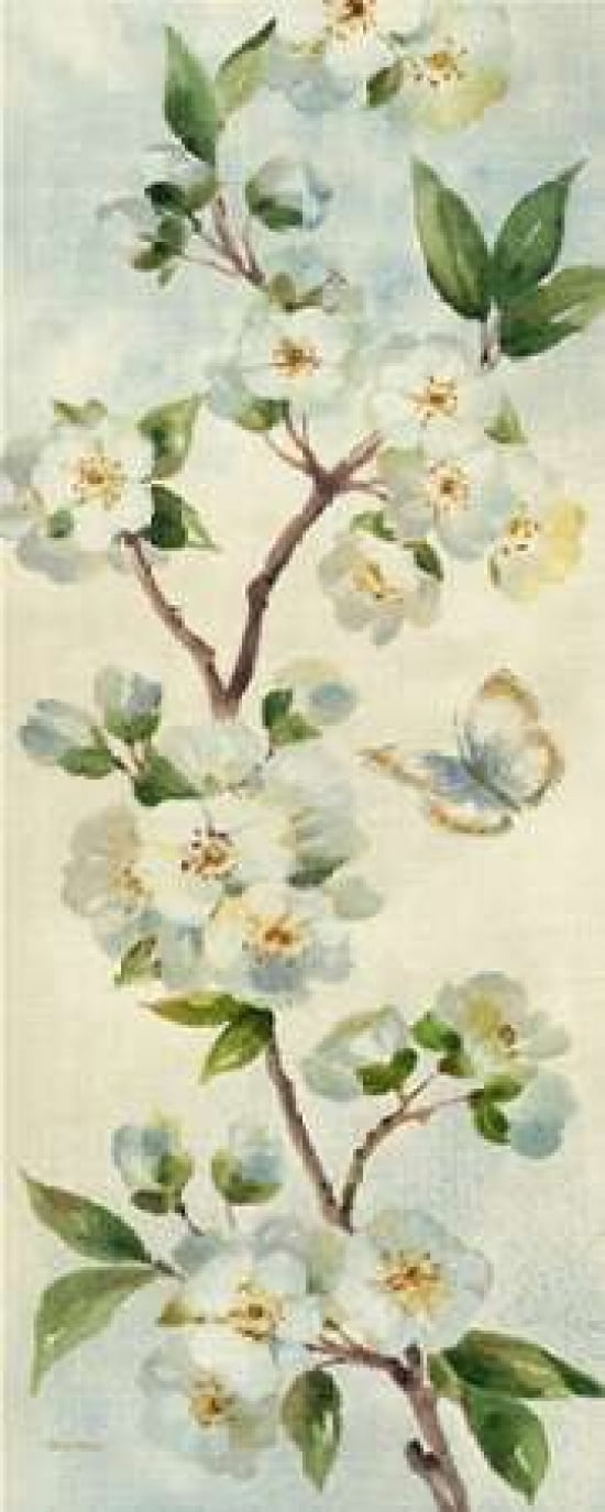 Cherry Bloom Panel I Canvas Art - Pamela Gladding (24 x 48)