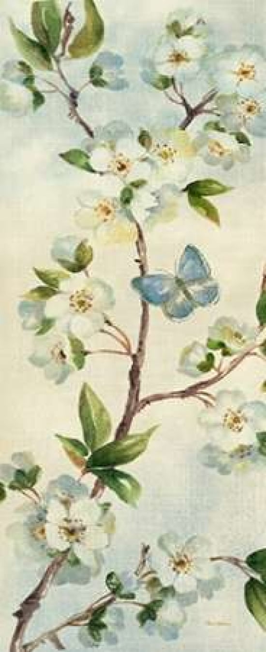 Cherry Bloom Panel II Canvas Art - Pamela Gladding (24 x 48)