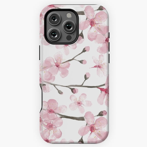 Cherry Blossom Art Phone Case for iPhone 11 12 13 14 15 16 17 Pro Max