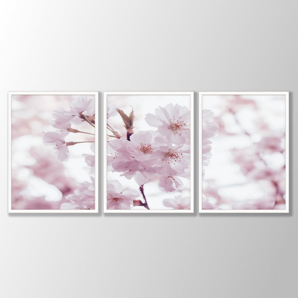 Cherry Blossom Art Print Blush Pink Sakura Floral Wall Decor, Poster ...