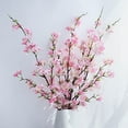 Cherry Blossom Artificial Flowers Branches Stems Tall Fake Flower Faux Floral for Wedding Table