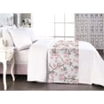 thumbnail image 1 of Cherry Blossom Bed Runner, Pastel Colored Pinkish Flowers on Spring Branches Soft Tones, Decorative Accent Bedding Scarf for Hotels Homes & Guest Rooms, Queen, Blush Evergreen and Taupe, by Ambesonne, 1 of 3