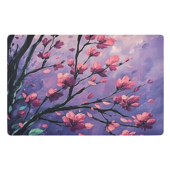 Cherry Blossom Branches Floor Door Mat Outdoor Indoor for Home Entrance Welcome Mats 32"x20"