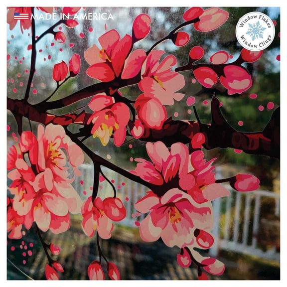 Cherry Blossom Branches Window Clings