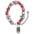 thumbnail image 1 of Cherry Blossom Chinese Lantern Red Christmas Bead Bracelet, 1 of 4