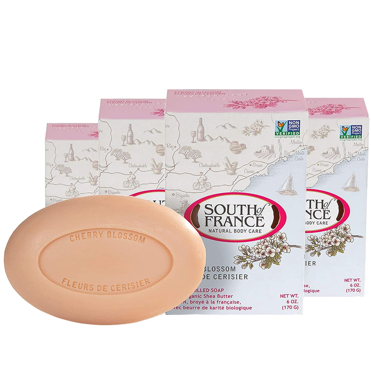 Cherry Blossom Clean Bar Soap by South of France Clean Body Care ...