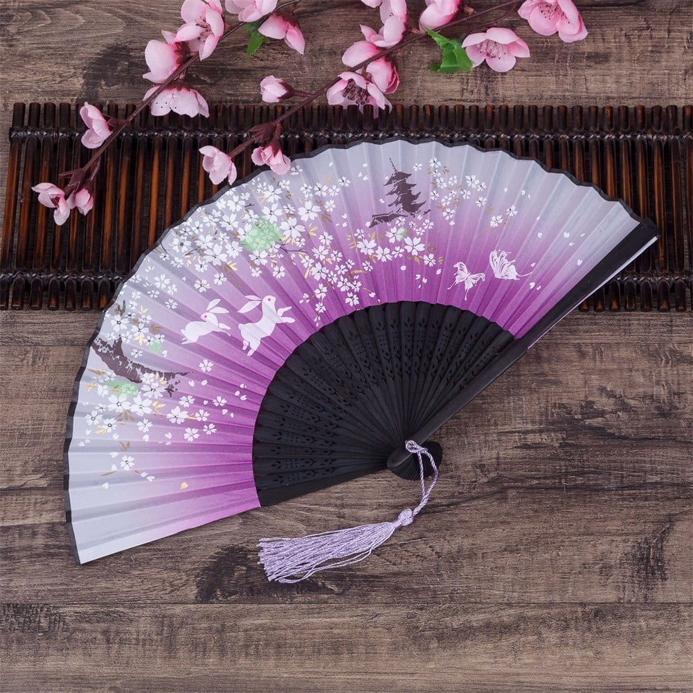 Cherry Blossom Fans Asian Wedding Favor Gift Party Reception Delicate