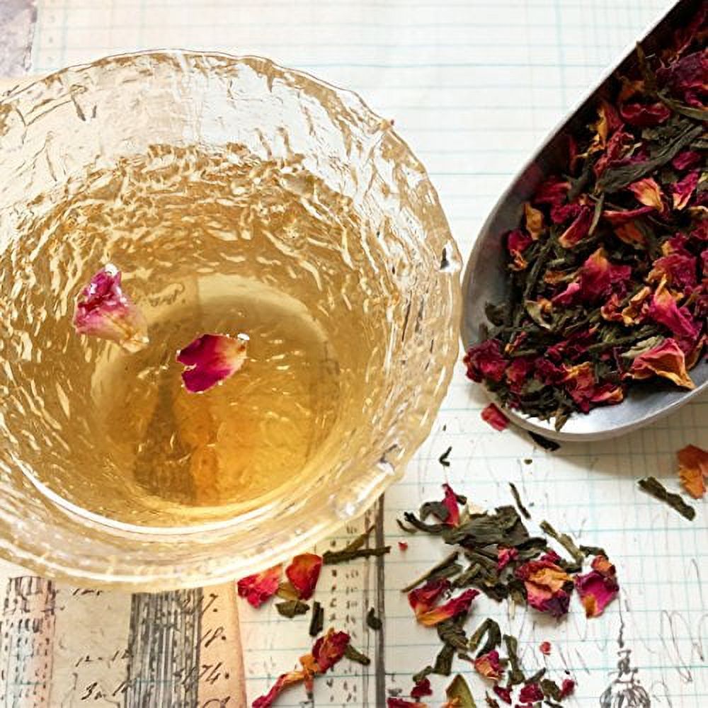 Cherry Blossom Green Tea. Gourmet Loose Leaf Tea. (8 Oz.)