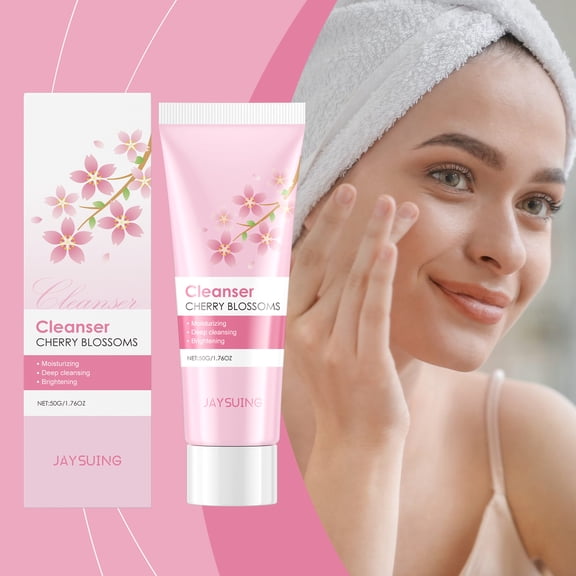 Cherry Blossom Hydrating Facial Cleanser, Cleanses Facial Skin, Smooths and Moisturizes, Controls Oil, Facial Wash