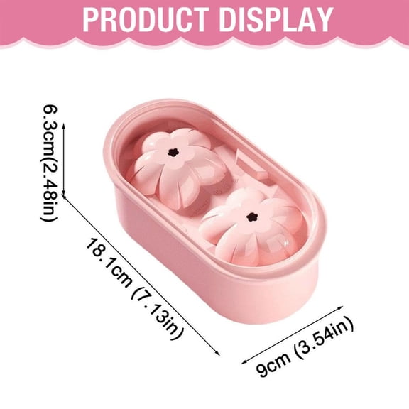 Cherry Blossom Ice Mold, White, Model A Homemade ice cube freezing shaping,Ice tray,Food grade silicone-White