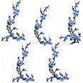 thumbnail image 1 of Cherry Blossom Iron On Patches, Embroidery Flower Appliques for DIY (Blue) | Cherry Blossom Embroidery Patches | Iron On Floral Appliques for Clothing, Bags, Jackets & DIY Craft Decoration, 1 of 8
