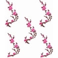 thumbnail image 1 of Cherry Blossom Iron On Patches, Embroidery Flower Appliques for DIY (Pink) | Cherry Blossom Embroidery Patches | Iron On Floral Appliques for Clothing, Bags, Jackets & DIY Craft Decoration, 1 of 7