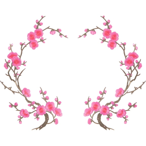 <new_title>Pink Cherry Blossom Iron-on Patches & Sew-on Appliques</new_title>