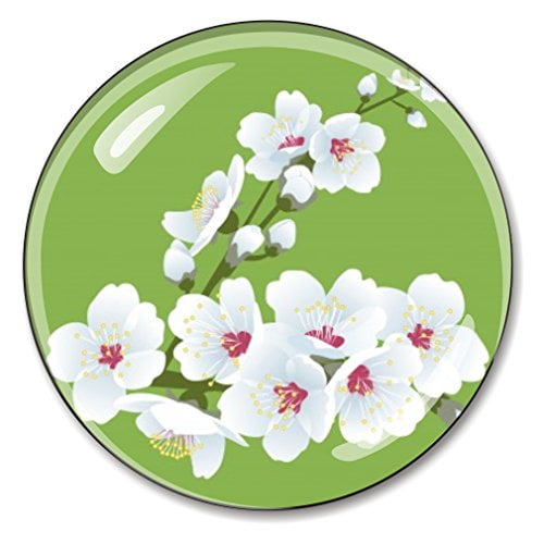 Cherry Blossom Paperweight Crystal 3 Inches