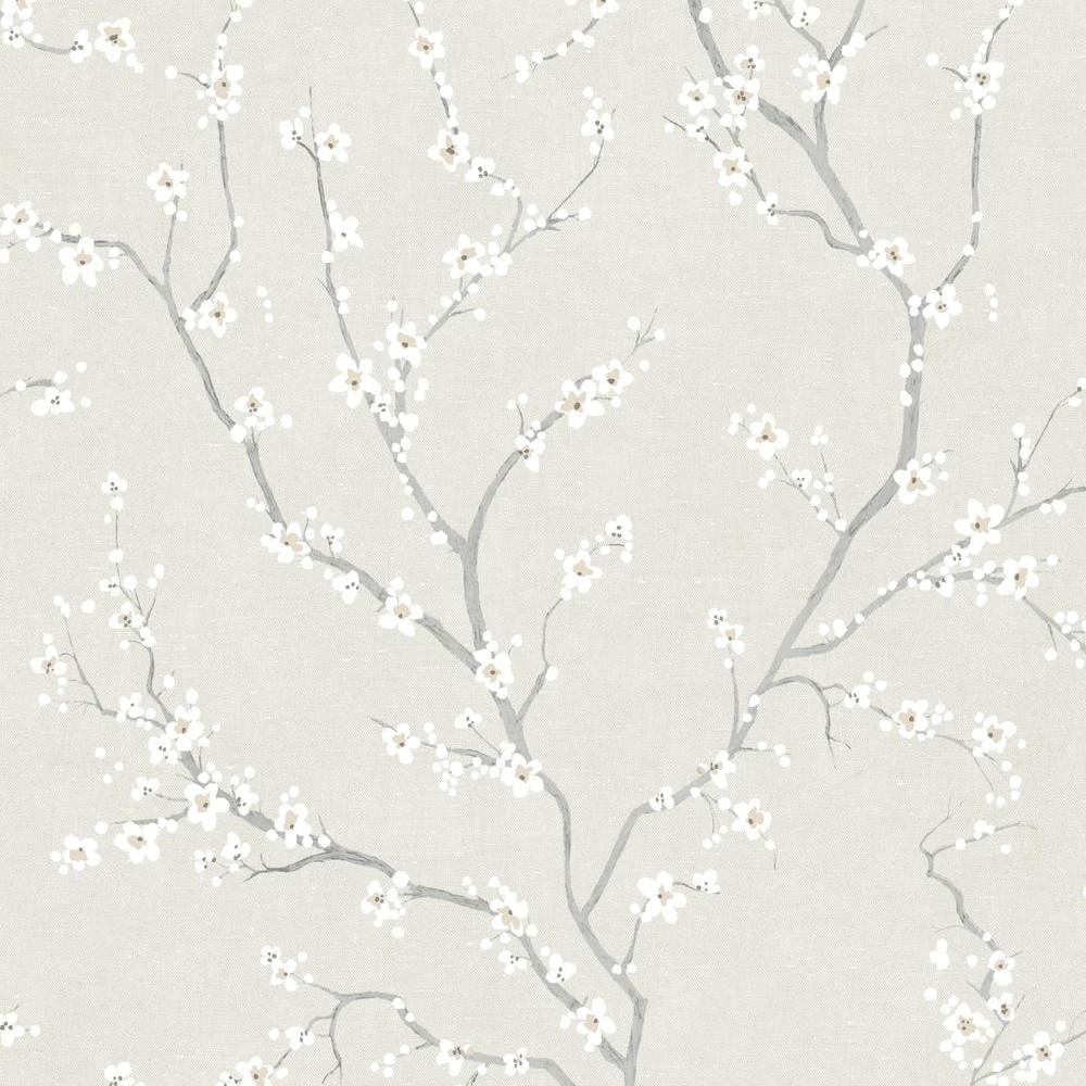 Pearl Cherry Blossom Peel and Stick Vinyl Wallpaper