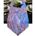 thumbnail image 1 of Cherry Blossom Plum Branch Pink White Table Runner Country Wedding Decor Tablecloth Placemat Dinning Table Art Table Runners, 1 of 5