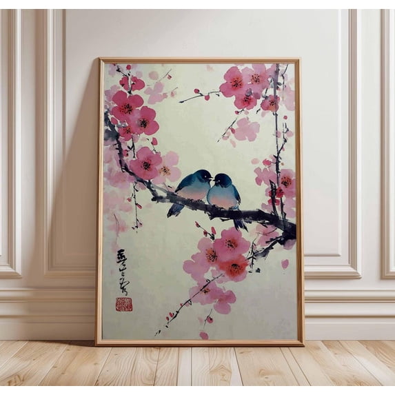 Cherry Blossom Poster Sakura Wall Art Japan Poster Floral Print ...
