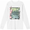 thumbnail image 1 of Cherry Blossom River Adult White Crew Neck Long Sleee Tee-XL, 1 of 2