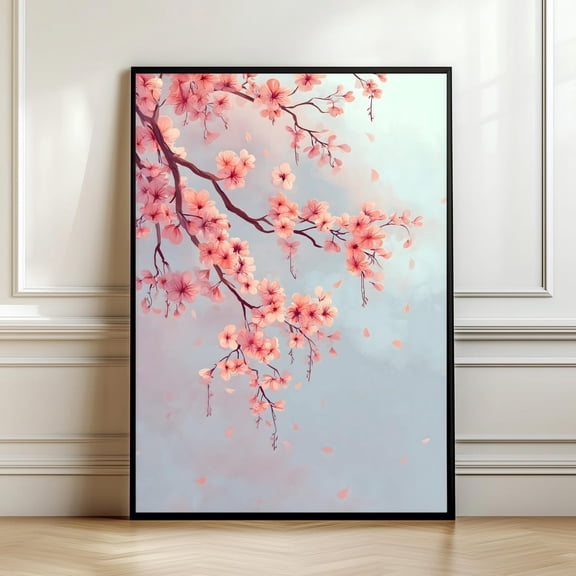 Cherry Blossom Sakura Japanese Decor Wall Art