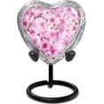 thumbnail image 1 of Pink Cherry Blossom Keepsake Urn for a Woman – This Heart-Shaped Token Is a Tender Tribute to Her Spirit, Her Grace, and the Love That Still Blooms, 1 of 5