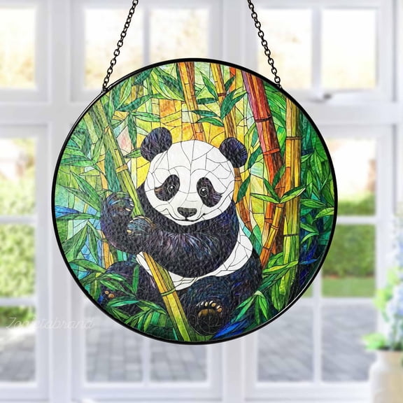 Cherry Blossom Stained Glass Suncatcher, Japanese Floral Window Hanging, Blossom Lovers Ornament Gift for Home Decor