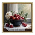 thumbnail image 1 of Cherry & Blossom Still Life Gold Framed Floater Canvas Wall Art, design by Lettered and Lined, 1 of 10